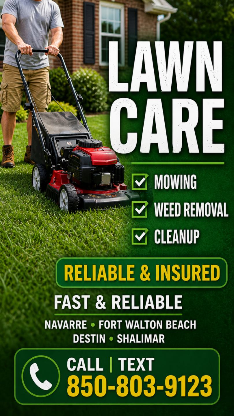 Lawn care service flyer